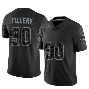 Jerry Tillery Men's Black Limited Reflective Jersey