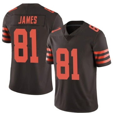 Jesse James Youth Brown Limited Color Rush Jersey