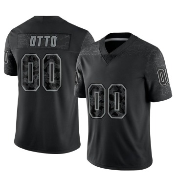 Jim Otto Men's Black Limited Reflective Jersey