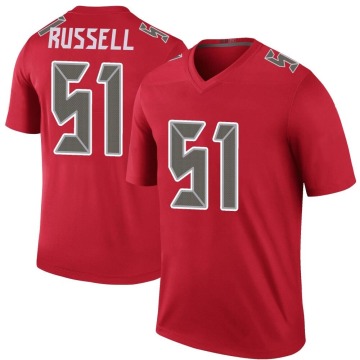 J.J. Russell Men's Red Legend Color Rush Jersey