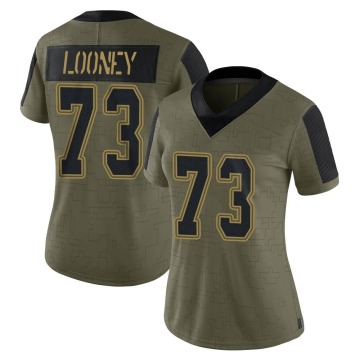 Joe Looney Women's Olive Limited 2021 Salute To Service Jersey
