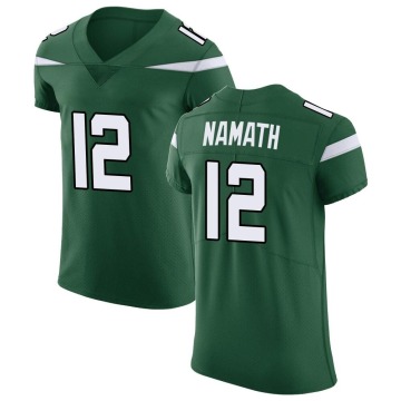 Joe Namath Men's Green Elite Gotham Vapor Untouchable Jersey