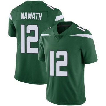 Joe Namath Men's Green Limited Gotham Vapor Jersey
