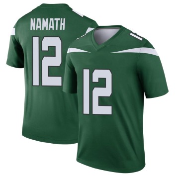 Joe Namath Youth Green Legend Gotham Player Jersey