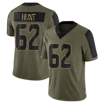 Joey Hunt Men's Olive Limited 2021 Salute To Service Jersey