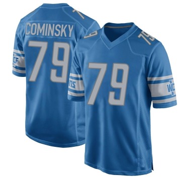 John Cominsky Youth Blue Game Team Color Jersey