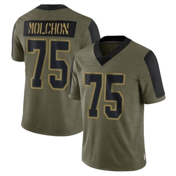 John Molchon Men's Olive Limited 2021 Salute To Service Jersey