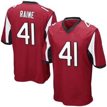 John Raine Youth Red Game Team Color Jersey