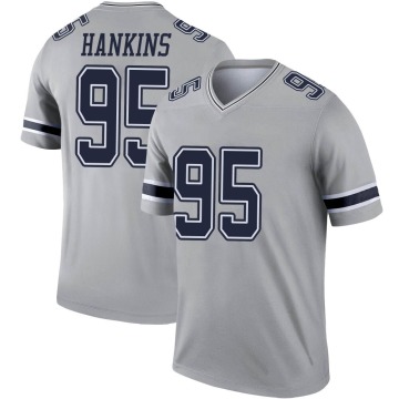 Johnathan Hankins Youth Gray Legend Inverted Jersey