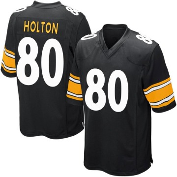 Johnny Holton Youth Black Game Team Color Jersey