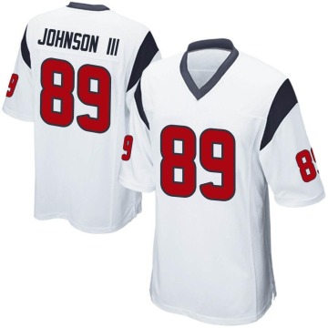 Johnny Johnson III Men's White Game Jersey