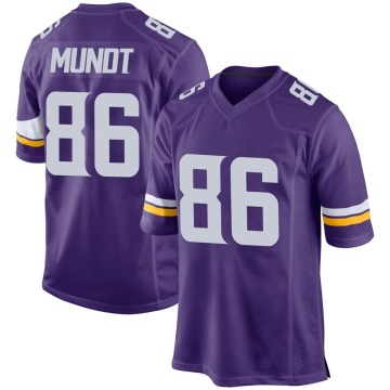 Johnny Mundt Men's Purple Game Team Color Jersey
