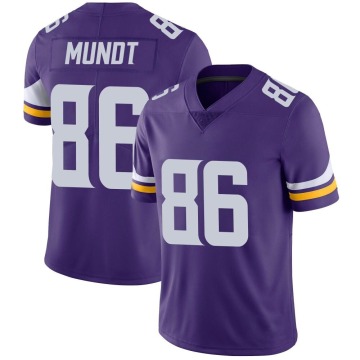 Johnny Mundt Men's Purple Limited Team Color Vapor Untouchable Jersey