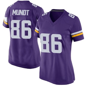Johnny Mundt Women's Purple Game Team Color Jersey