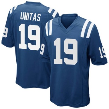 Johnny Unitas Youth Royal Blue Game Team Color Jersey