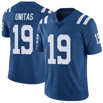 Johnny Unitas Youth Royal Limited Color Rush Vapor Untouchable Jersey