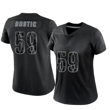 Jon Bostic Women's Black Limited Reflective Jersey