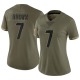 Jon Brown Women's Brown Limited Olive 2022 Salute To Service Jersey