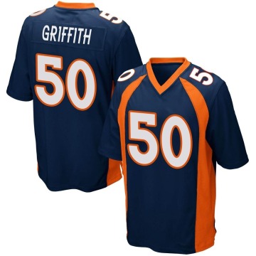 Jonas Griffith Youth Navy Blue Game Alternate Jersey