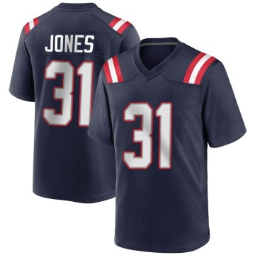 Jonathan Jones Youth Navy Blue Game Team Color Jersey