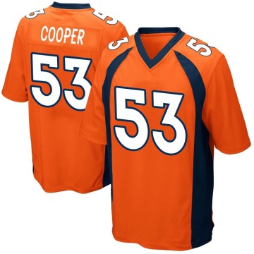 Jonathon Cooper Men's Orange Game Team Color Jersey