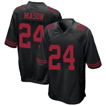 Jordan Mason Men's Black Game Alternate Jersey