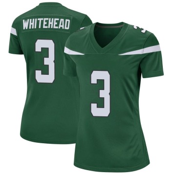 Jordan Whitehead Women's White Game Gotham Green Jersey