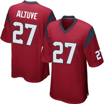 Jose Altuve Youth Red Game Alternate Jersey