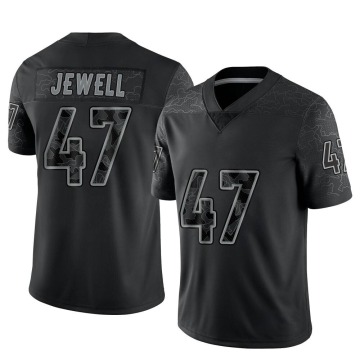Josey Jewell Men's Black Limited Reflective Jersey