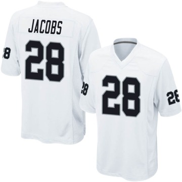 Josh Jacobs Youth White Game Jersey