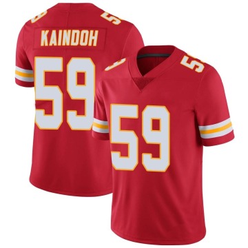 Joshua Kaindoh Youth Red Limited Team Color Vapor Untouchable Jersey