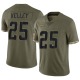 Joshua Kelley Men's Olive Limited 2022 Salute To Service Jersey