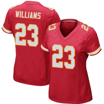 Joshua Williams Women's Red Game Team Color Jersey