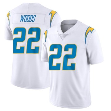 JT Woods Youth White Limited Vapor Untouchable Jersey