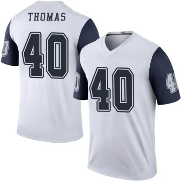 Juanyeh Thomas Youth White Legend Color Rush Jersey