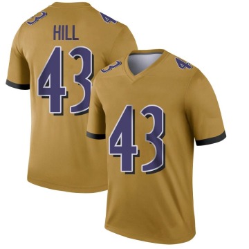 Justice Hill Youth Gold Legend Inverted Jersey