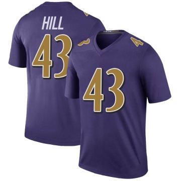 Justice Hill Youth Purple Legend Color Rush Jersey