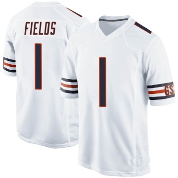 Justin Fields Youth White Game Jersey