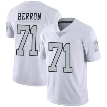 Justin Herron Youth White Limited Color Rush Jersey
