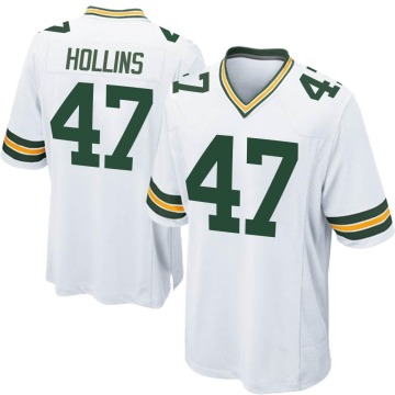 Justin Hollins Youth White Game Jersey
