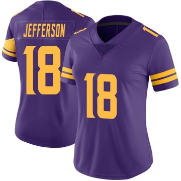 Justin Jefferson Women's Purple Limited Color Rush Jersey