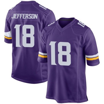 Justin Jefferson Youth Purple Game Team Color Jersey