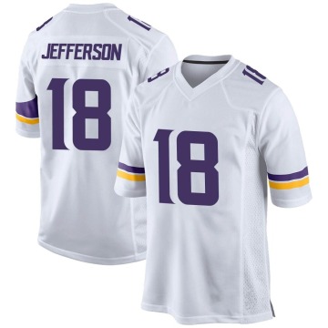 Justin Jefferson Youth White Game Jersey