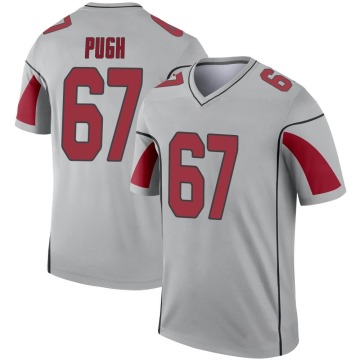 Justin Pugh Youth Legend Inverted Silver Jersey