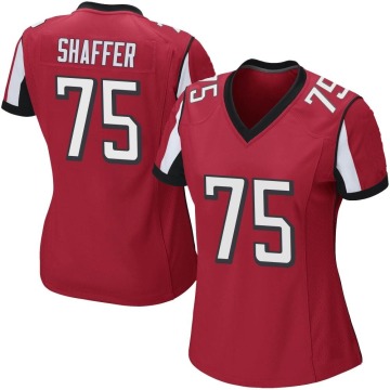 Justin Shaffer Women's Red Game Team Color Jersey