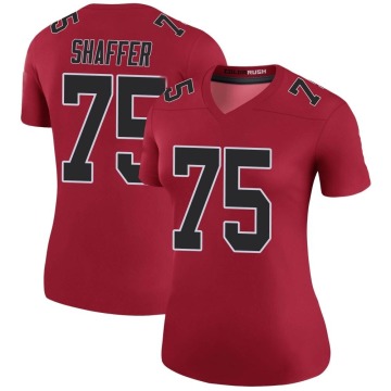 Justin Shaffer Women's Red Legend Color Rush Jersey