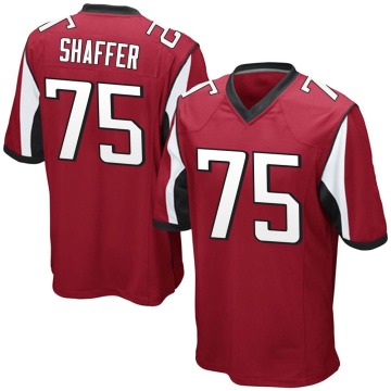 Justin Shaffer Youth Red Game Team Color Jersey