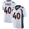 Justin Strnad Youth White Limited Vapor Untouchable Jersey