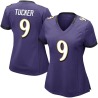 Justin Tucker Women's Purple Limited Team Color Vapor Untouchable Jersey