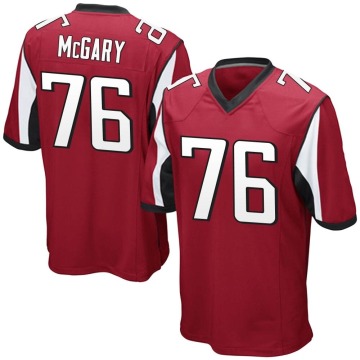Kaleb McGary Men's Red Game Team Color Jersey